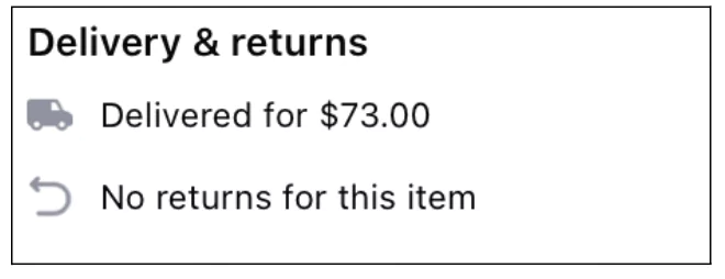 Return policy on Facebook Marketplace