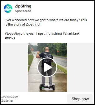 Zipstring shows story behind product: scaling video content to scale ecommerce brand