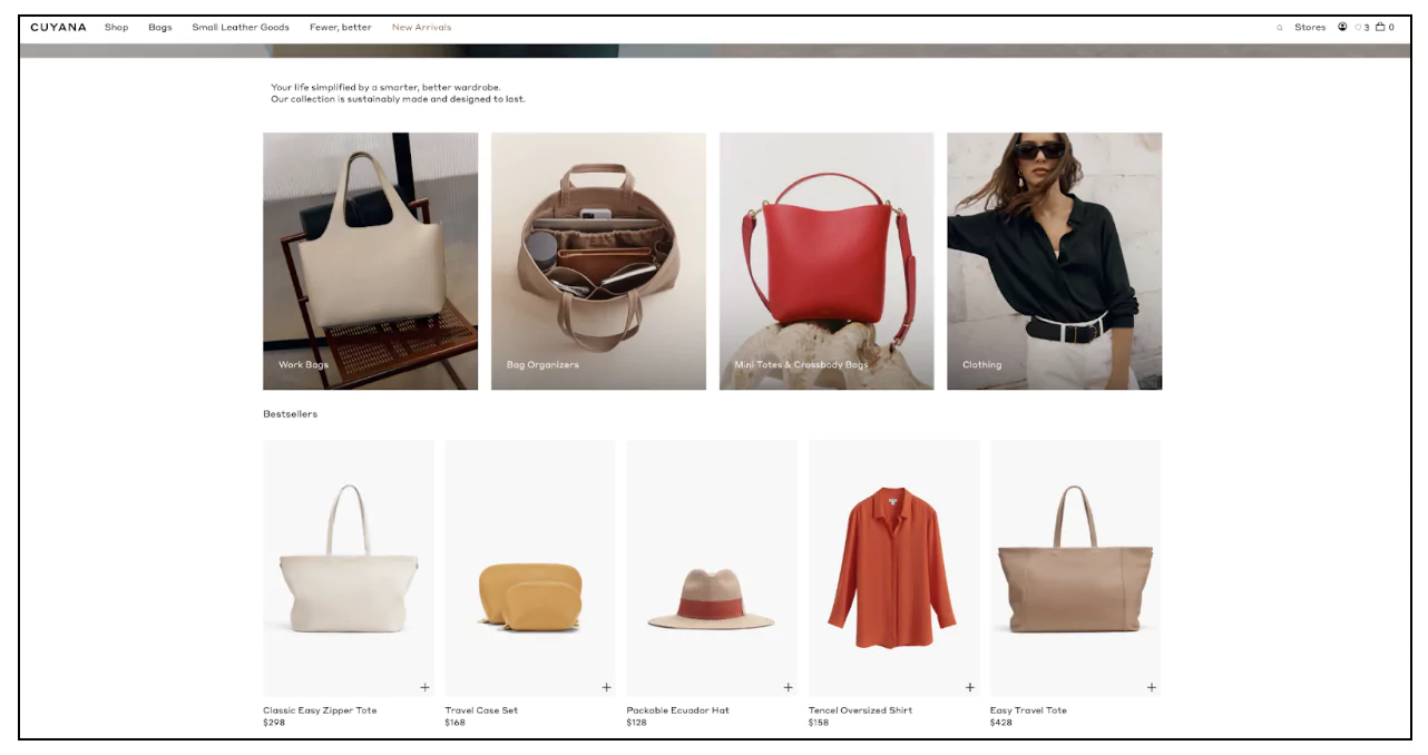Simple design of website