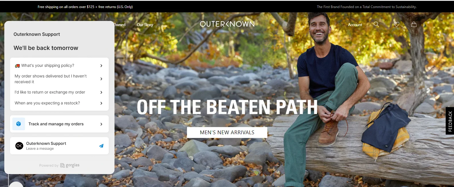 outerknown's live-chat-page-increasing trust