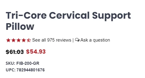 Example of a vague headline on an eCommerce landing page