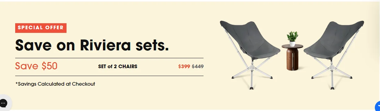 Bundled deals to help customers convert on an eCommerce landing page