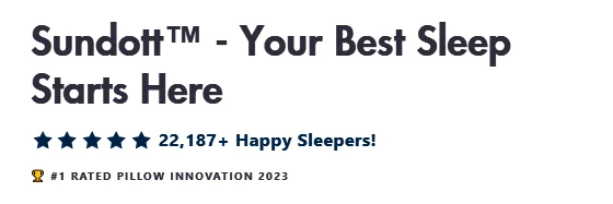 How to Boost eCommerce landing page conversions - Ideal example of a headline on an eCommerce landing page