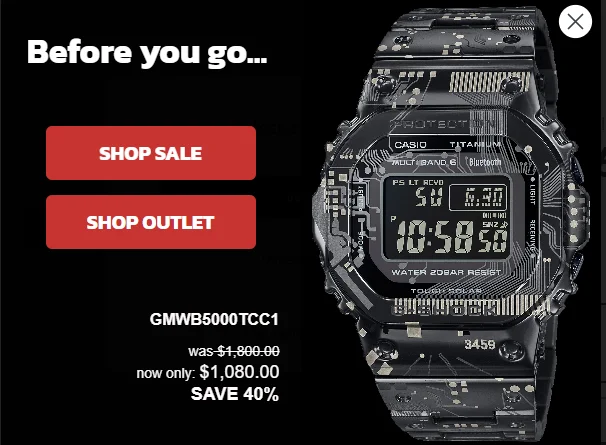 How to Boost eCommerce landing page conversions - Personalized retargeting pop-up to convert users who bounced off your landing page -