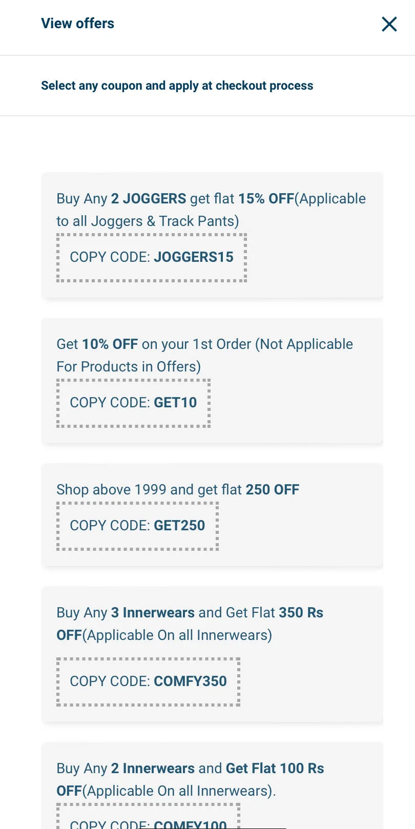 How to Boost eCommerce landing page conversions - Multiple coupons to help improve eCommerce landing page conversion rate