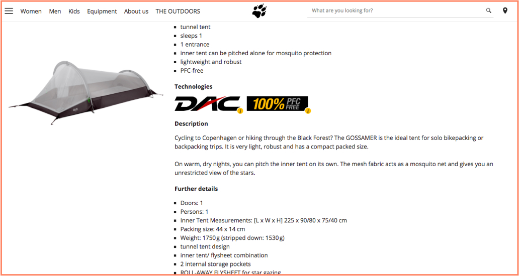 How to create a detailed product description