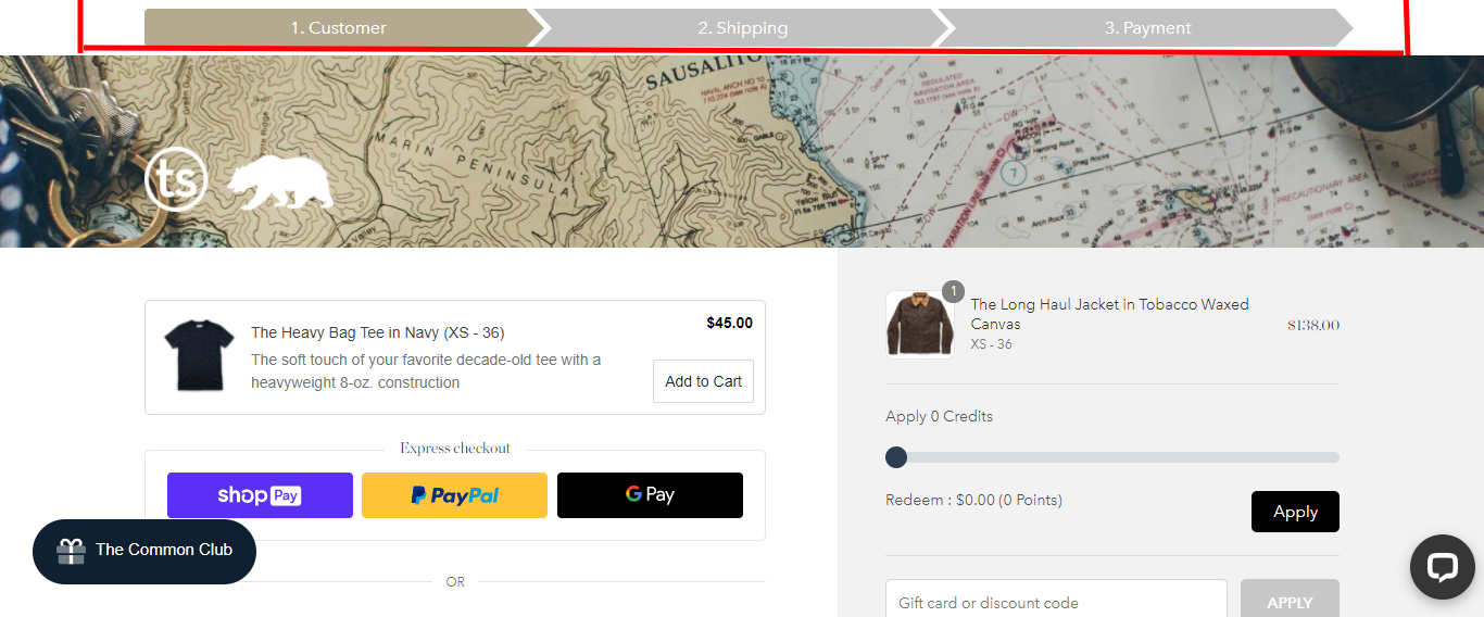 Taylor Stitch Progress Nudge - nudge marketing examples