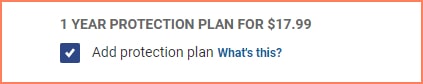 CarParts protection plan