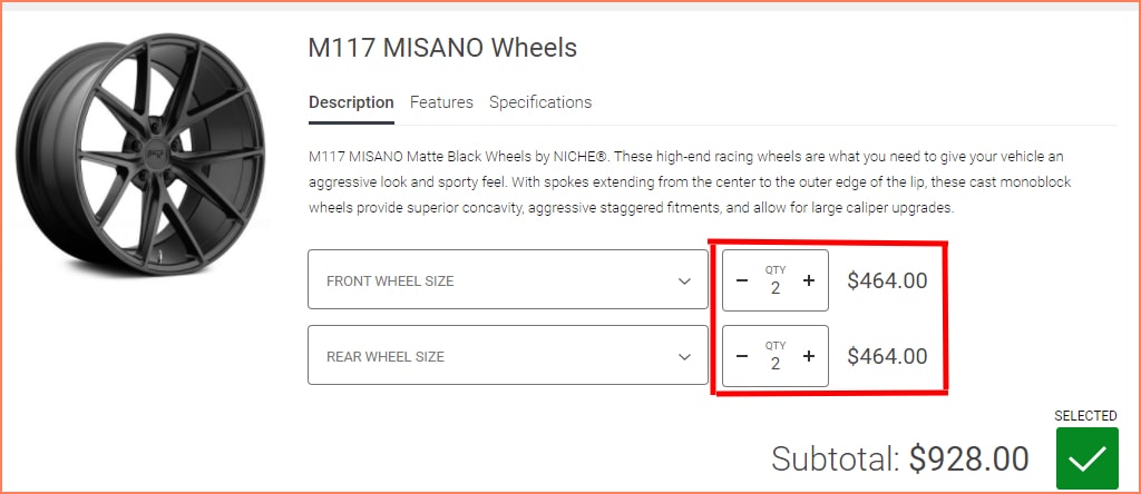 Carid easy to edit checkout
