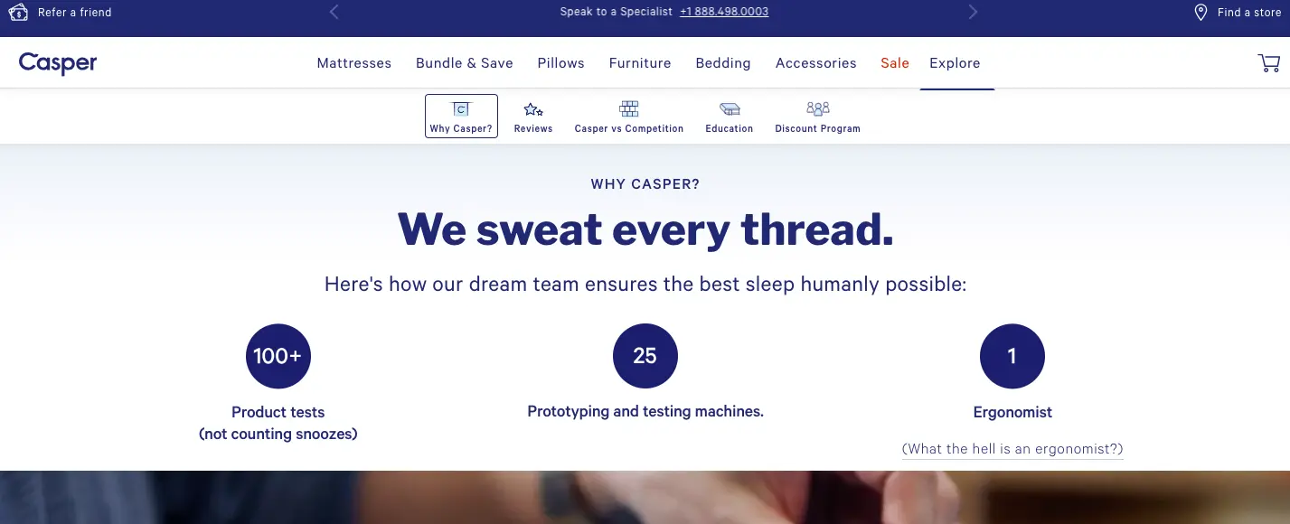 Casper showcases a differentiated value proposition to increase returns on ad spend
