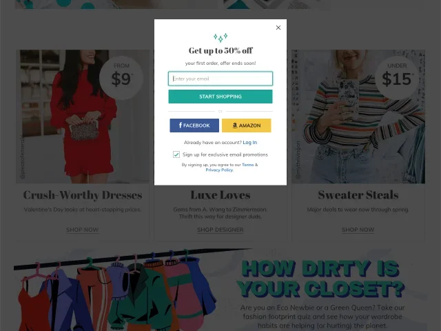 thredup limited time offer example