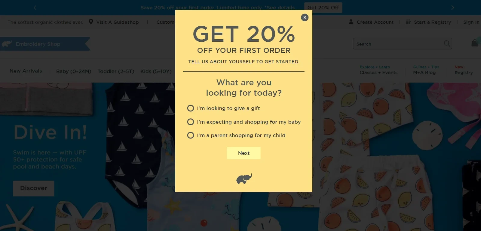 exit intent popups