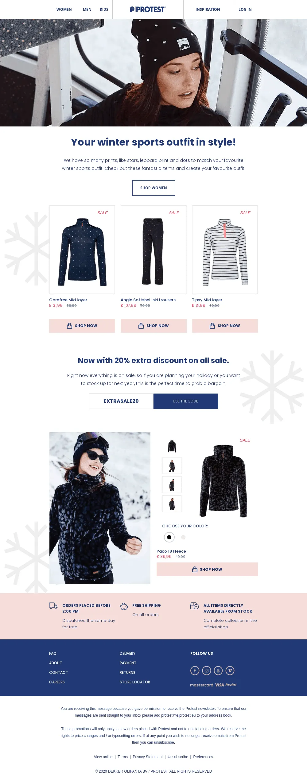 protest interactive email example