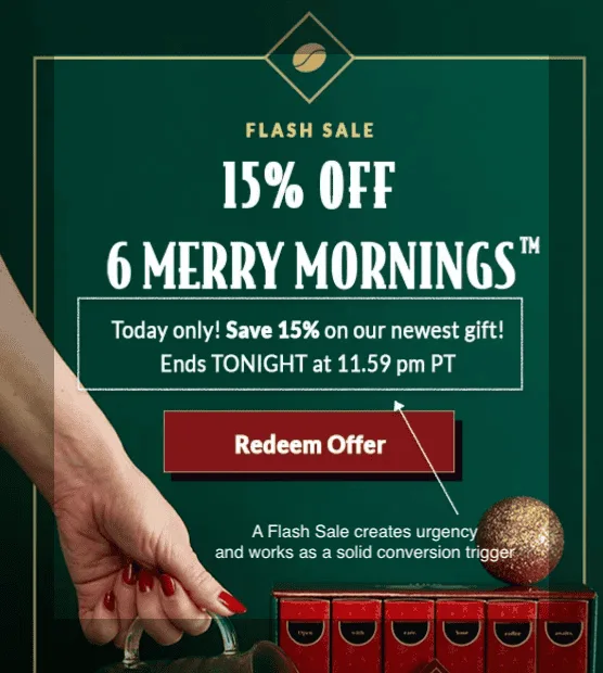 Flash sale example