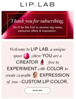 Lip Lab Beauty Email Example