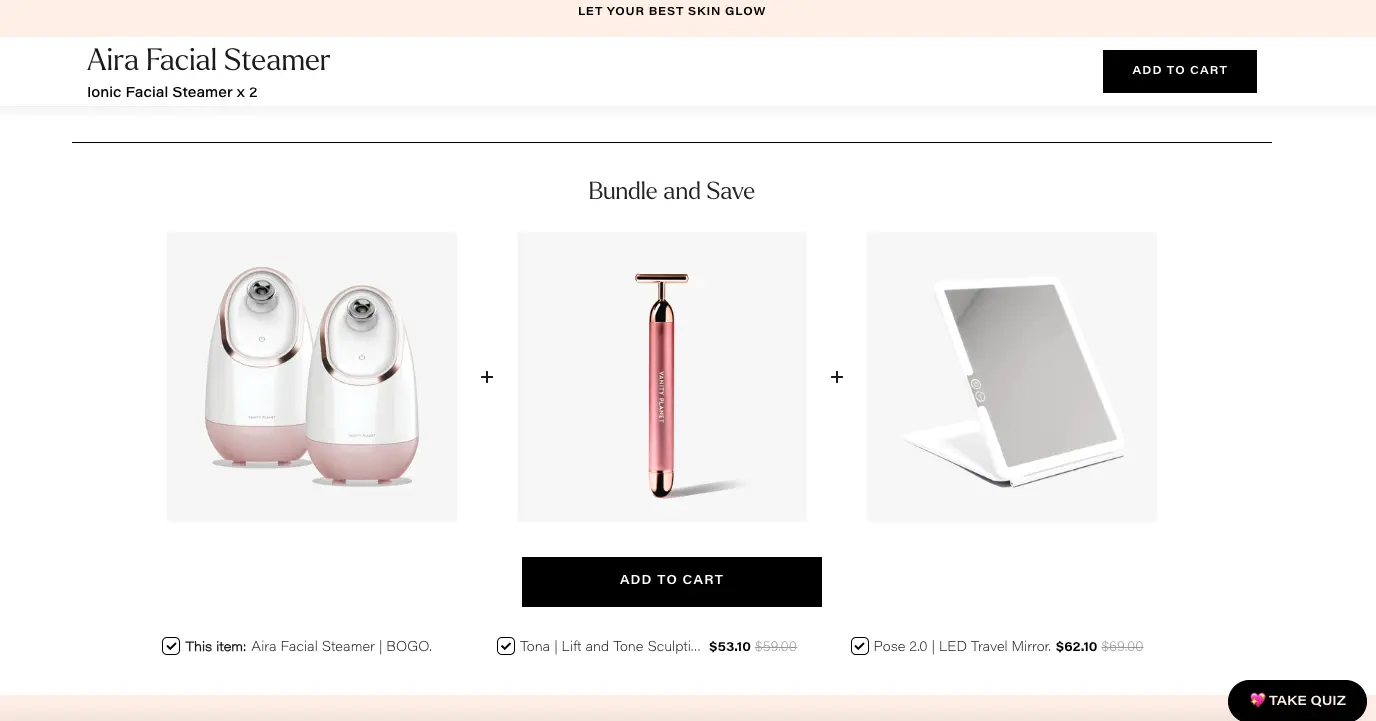 Cross Sell Bundle Example