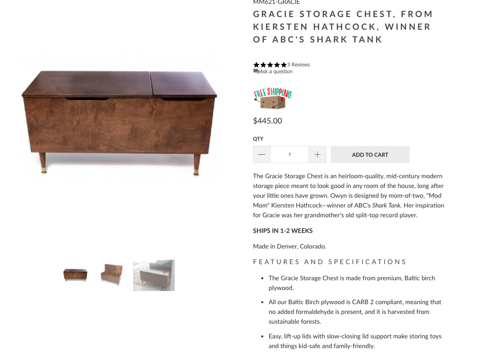low conversions on online furniture store