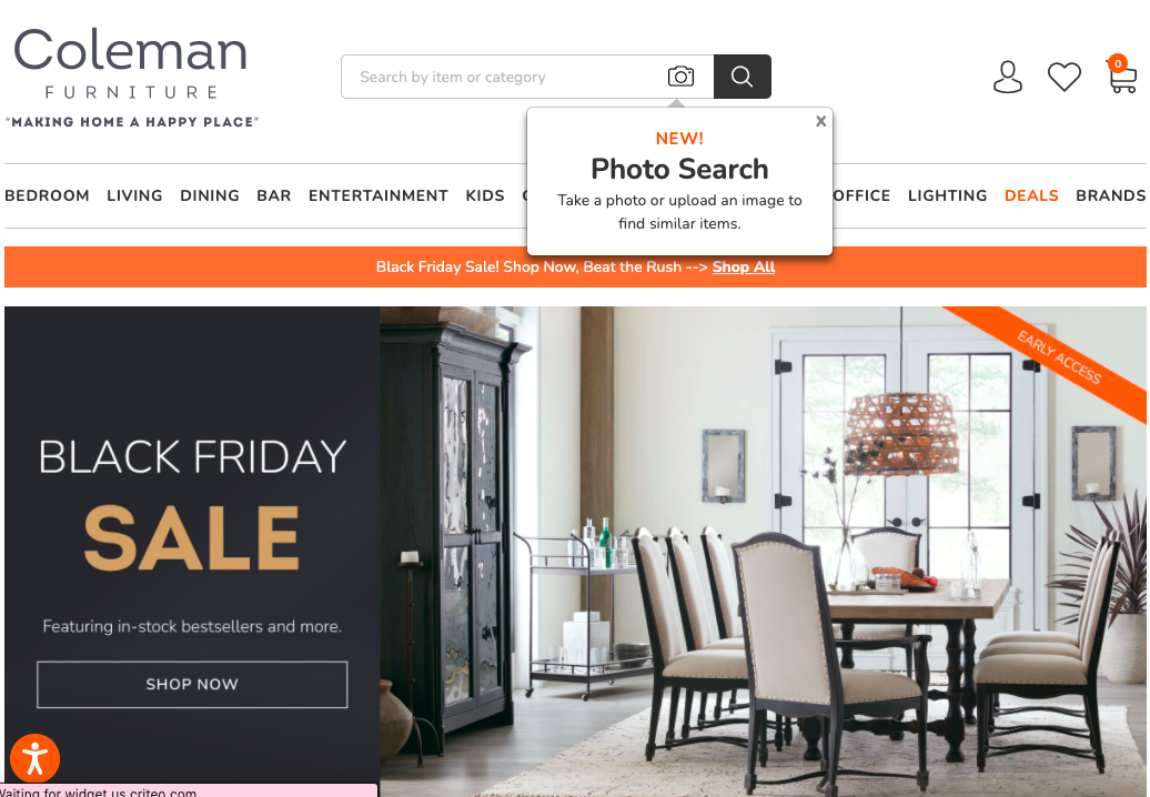 Example of visual search navigation 1