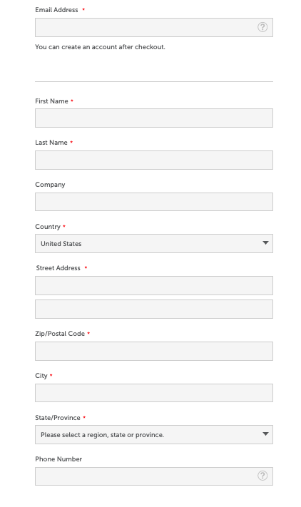 example of form field optimization