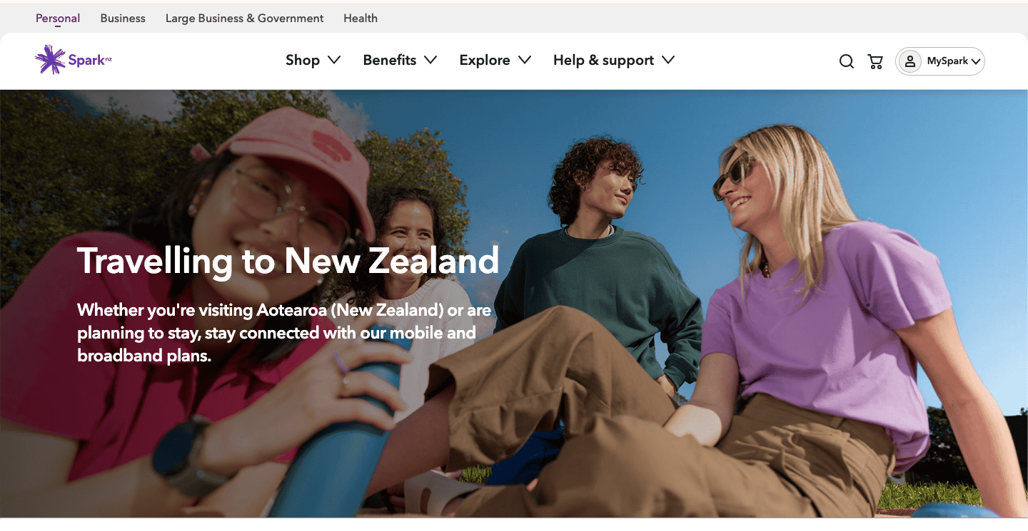 spark telecom banner image example