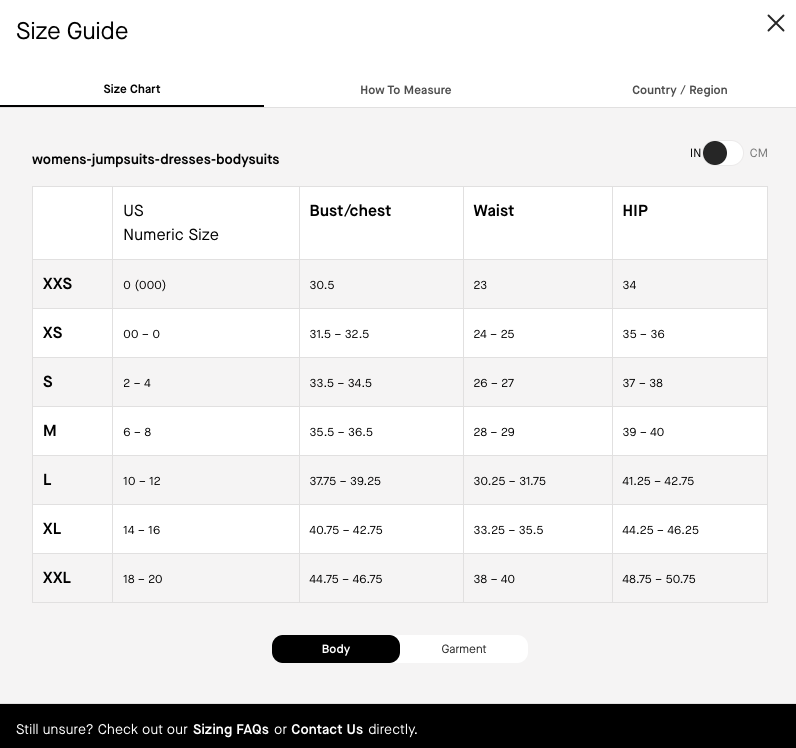 Everlane tweaks its sizing guides based on AI recommednations