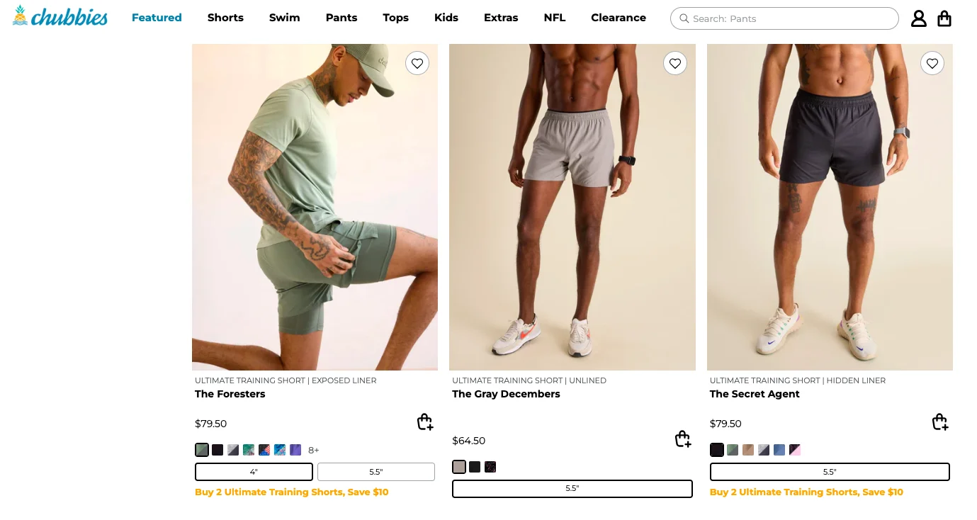 Chubbies uses AI for ecommerce to optimize pricing across categories