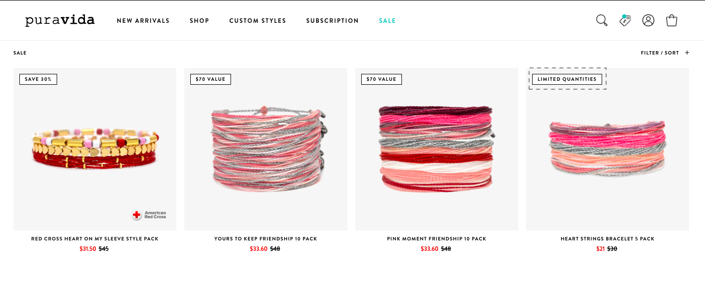 Pura Vida Bracelets use ecommerce AI to forecast demand for limited edition products