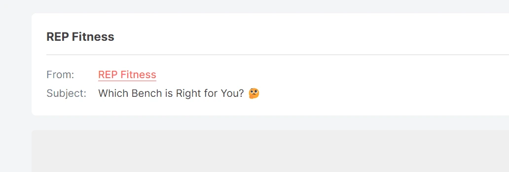 Rep Fitness improves email open rates by targeting audiences that want value add content