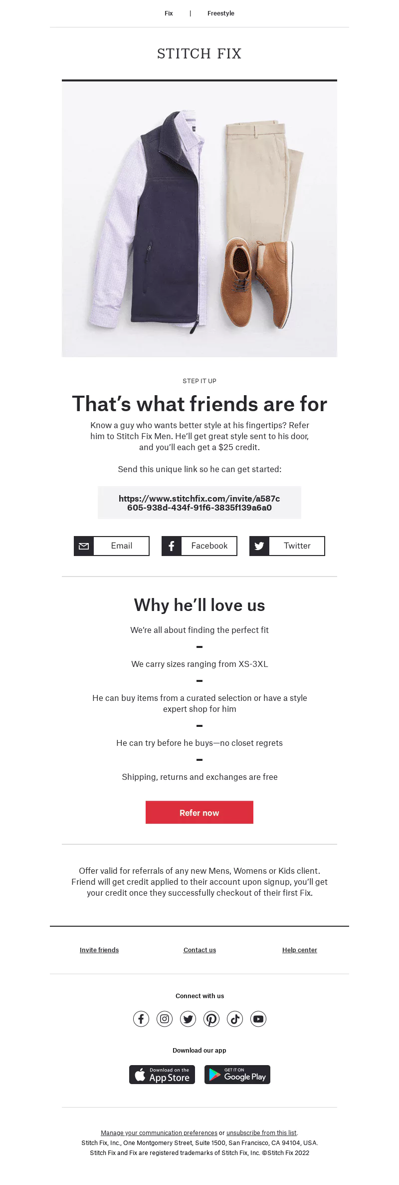 ecommerce email marketing statistics: Referral emails