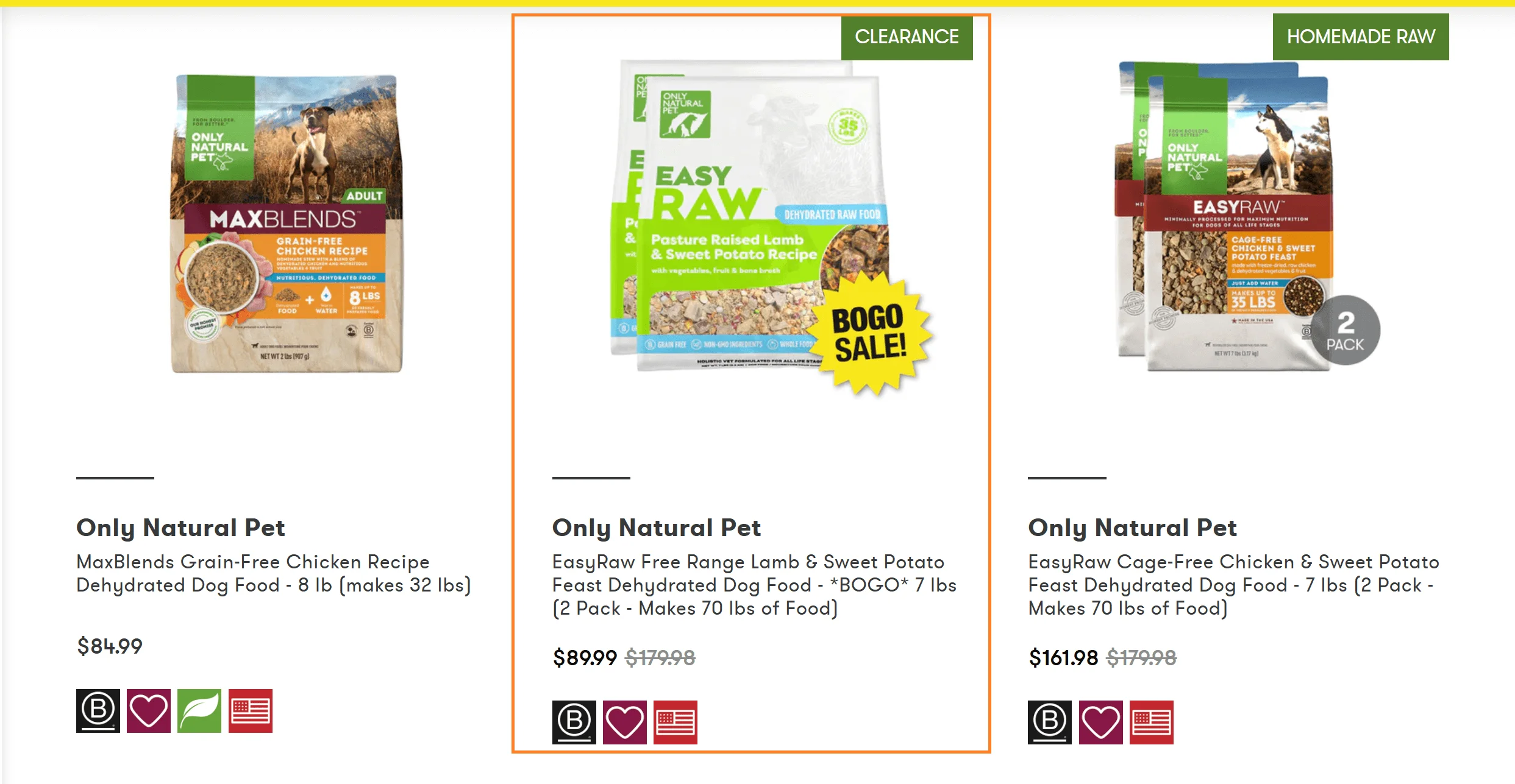 only natural decoy pricing example