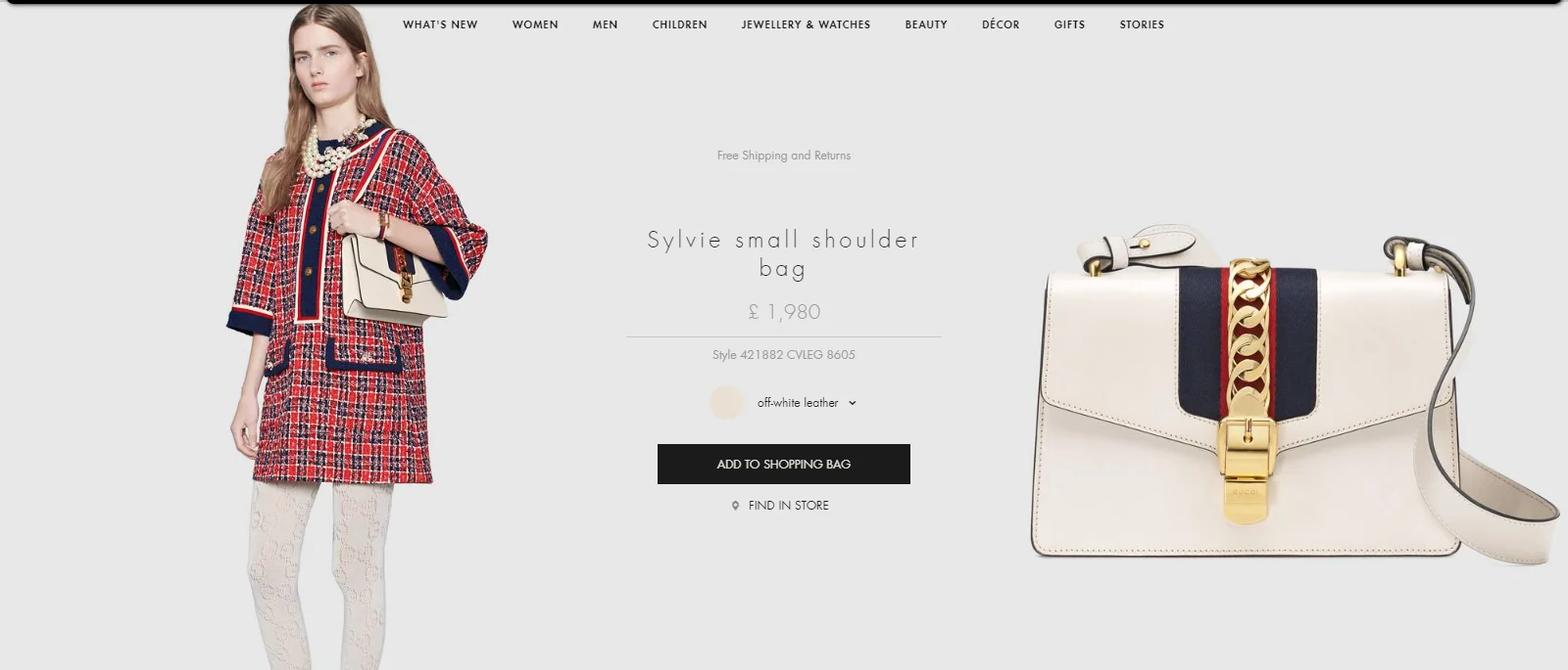 Gucci Product Experience Example
