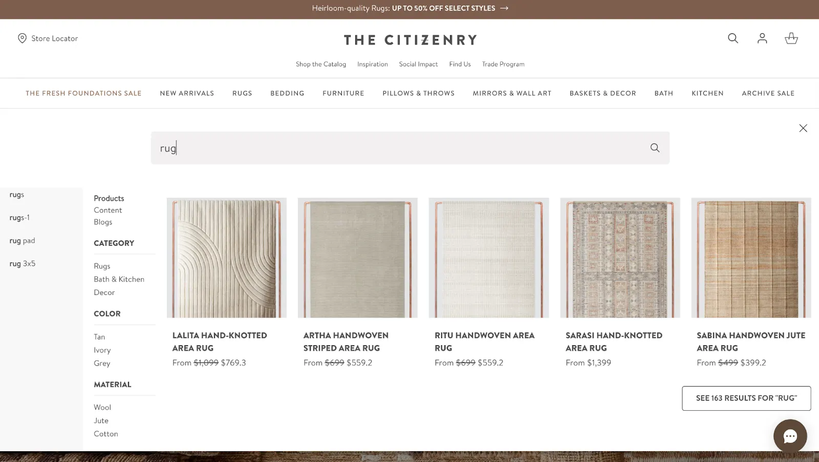 Citizenary Search Bar Example
