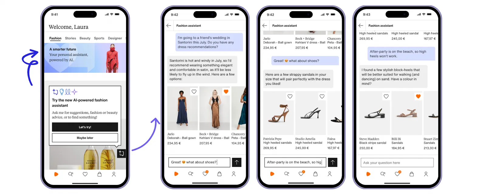 AI shoping assistants example