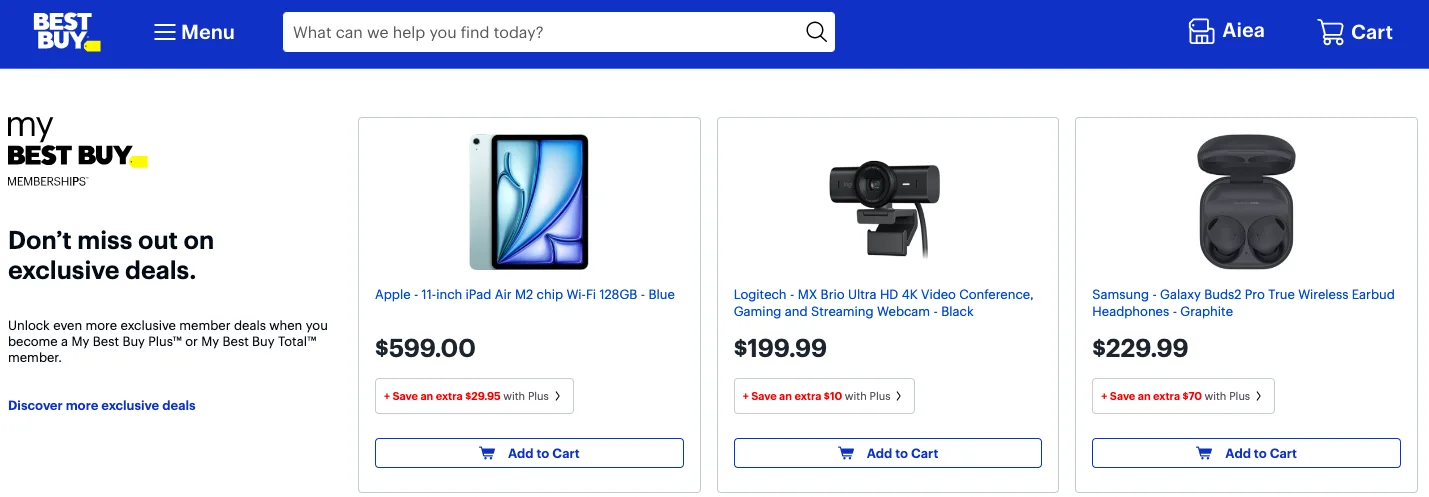 Best Buy Pricing Example