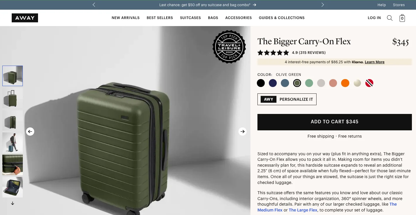 Away Value Based Pricing Example
