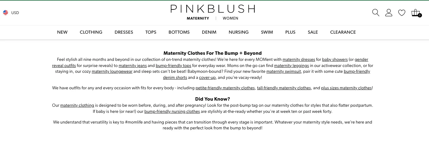 Pink Blush Brand Story Example