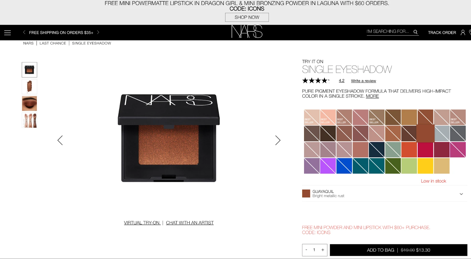 Nars Virtual Tryon Example