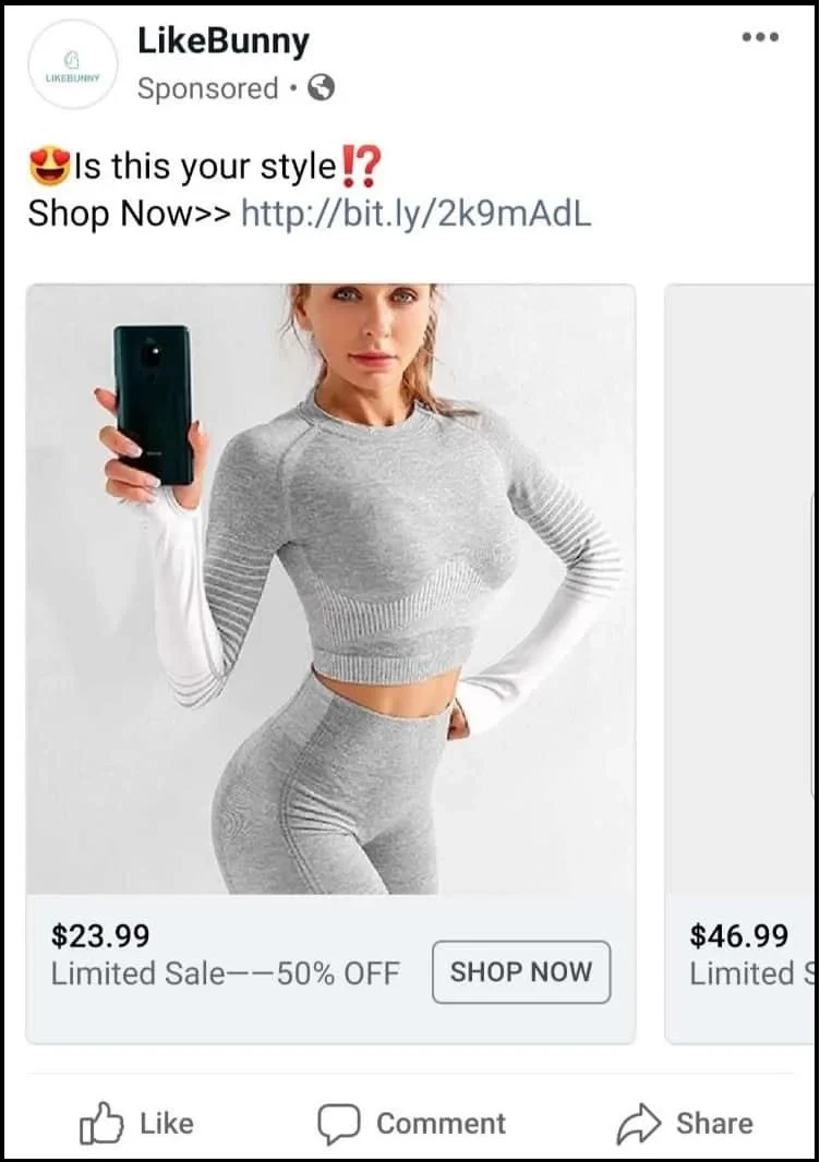 retargeting ad example