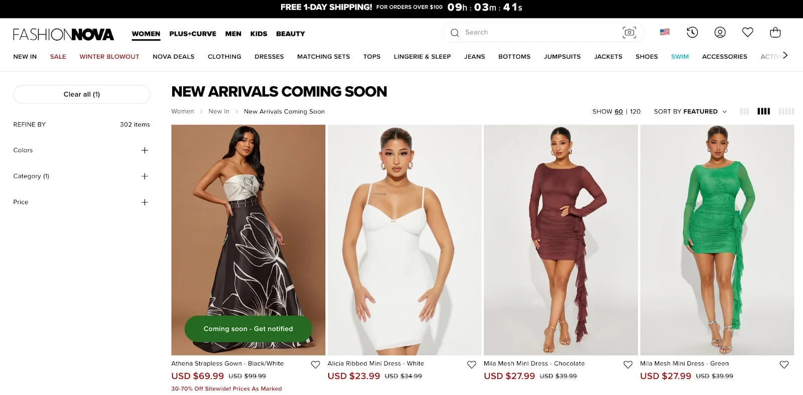 fashionova new arrivals example