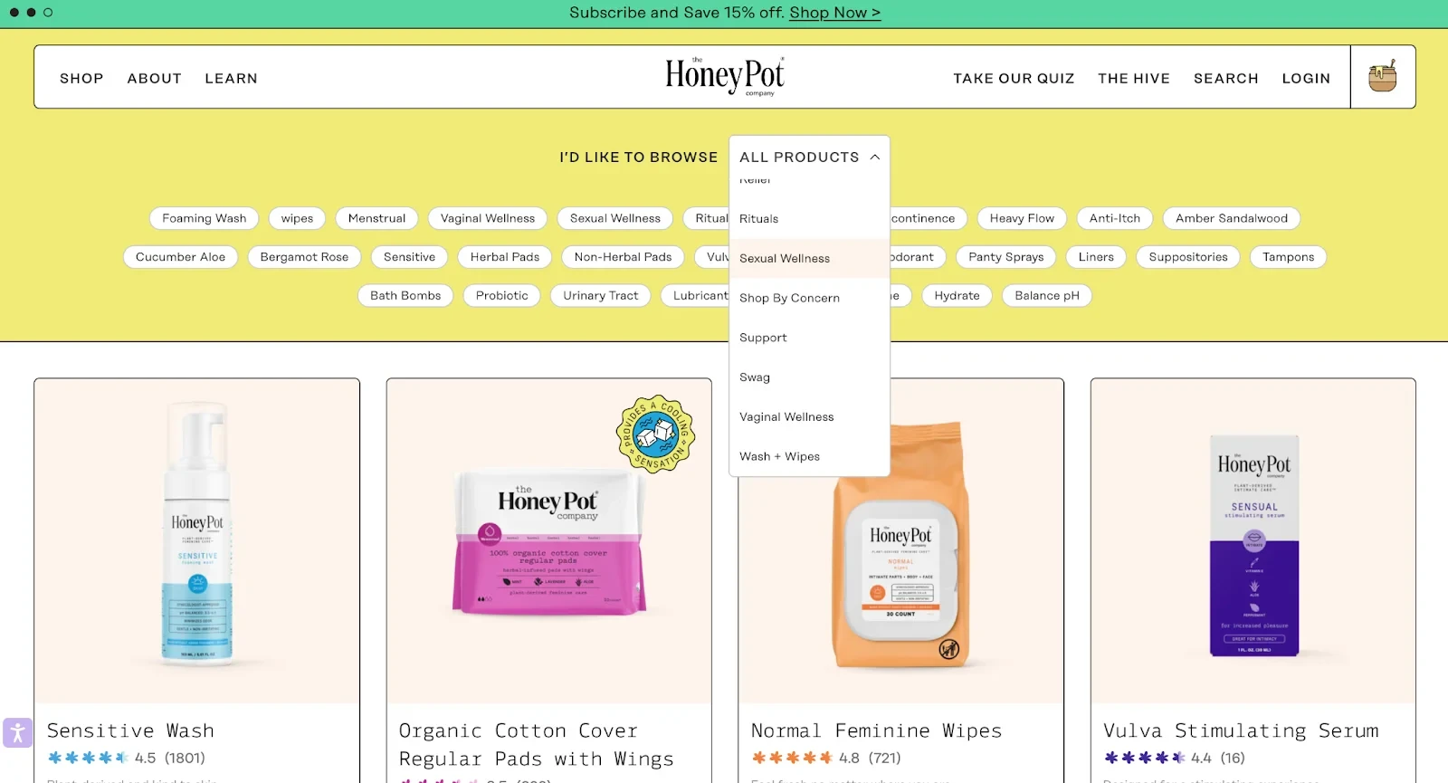 Honeypot filters example