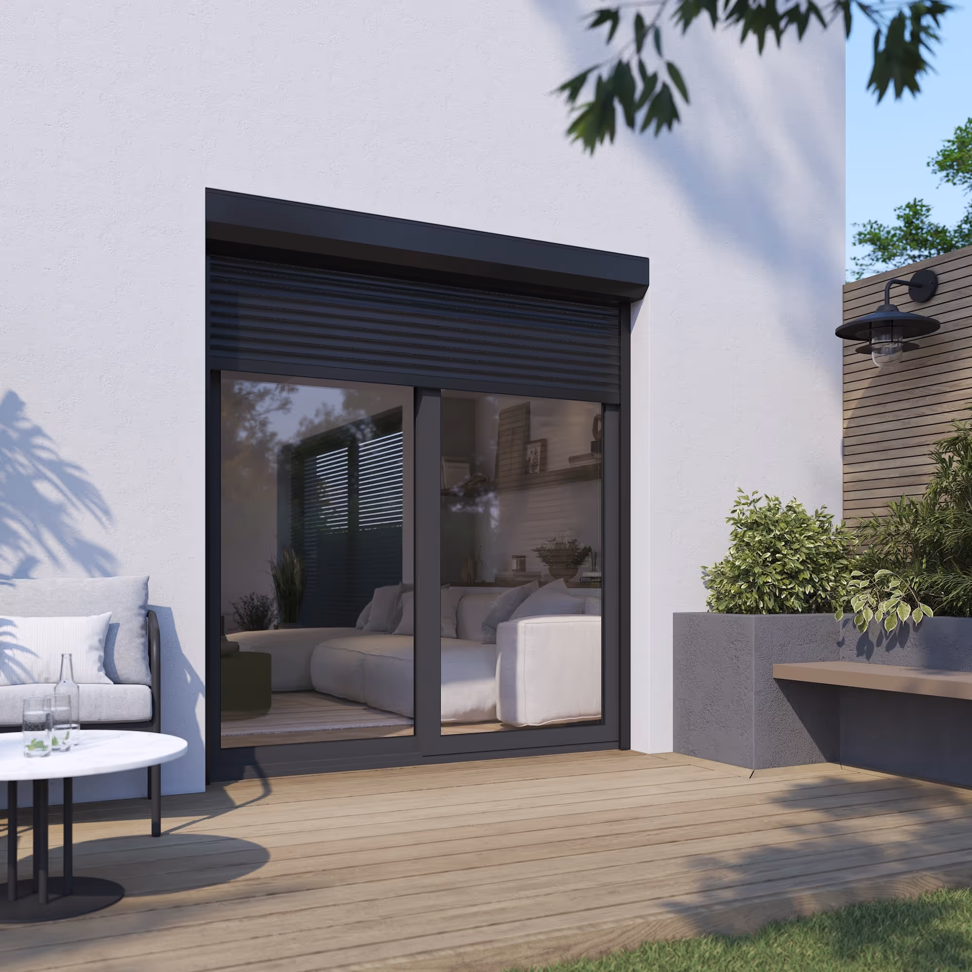 Volet roulant 3D spot publicitaire Stores Discount