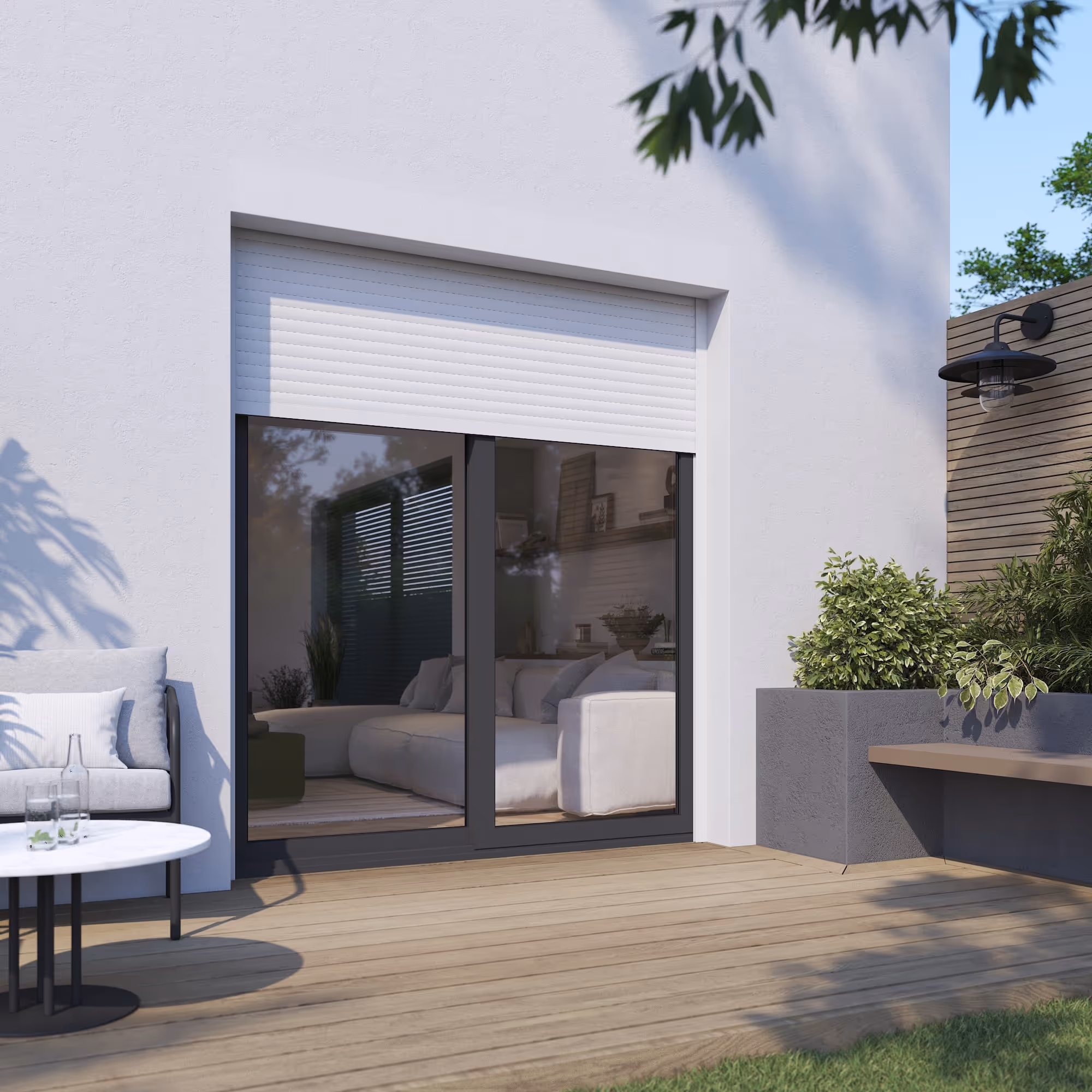 Volet roulant 3D spot publicitaire Stores Discount