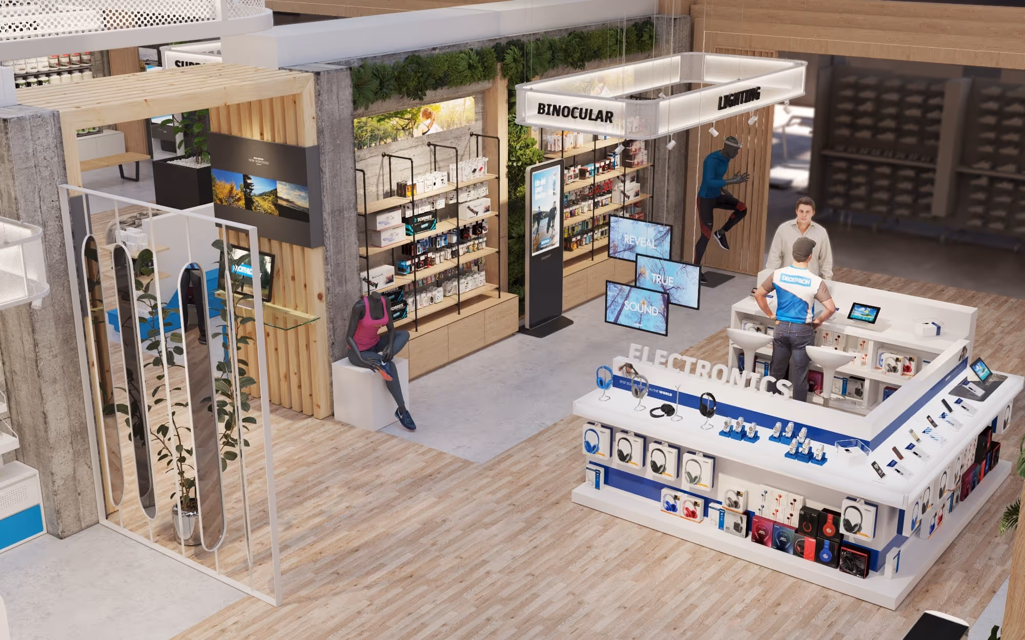 stand decathlon en 3D