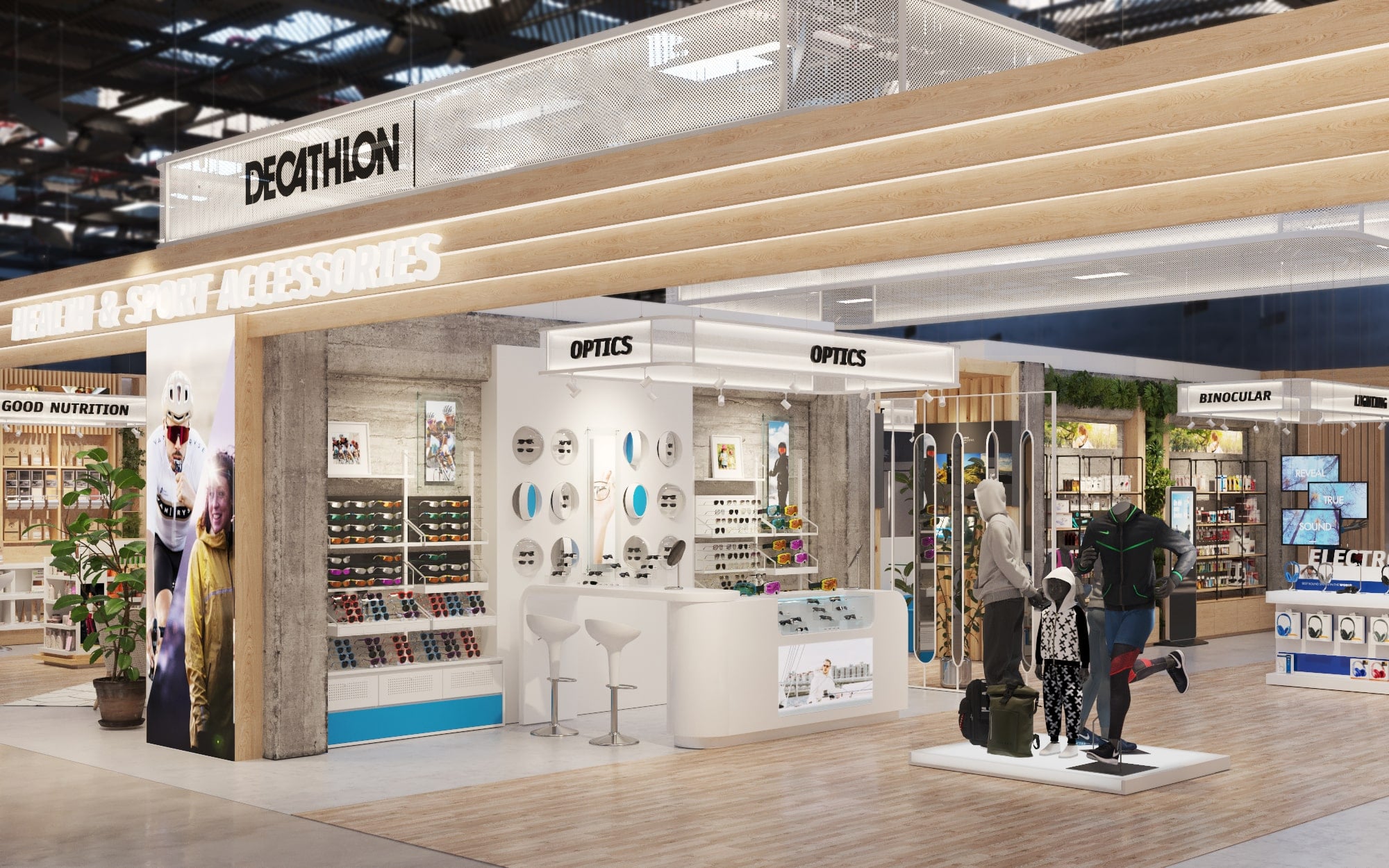 stand decathlon en 3D