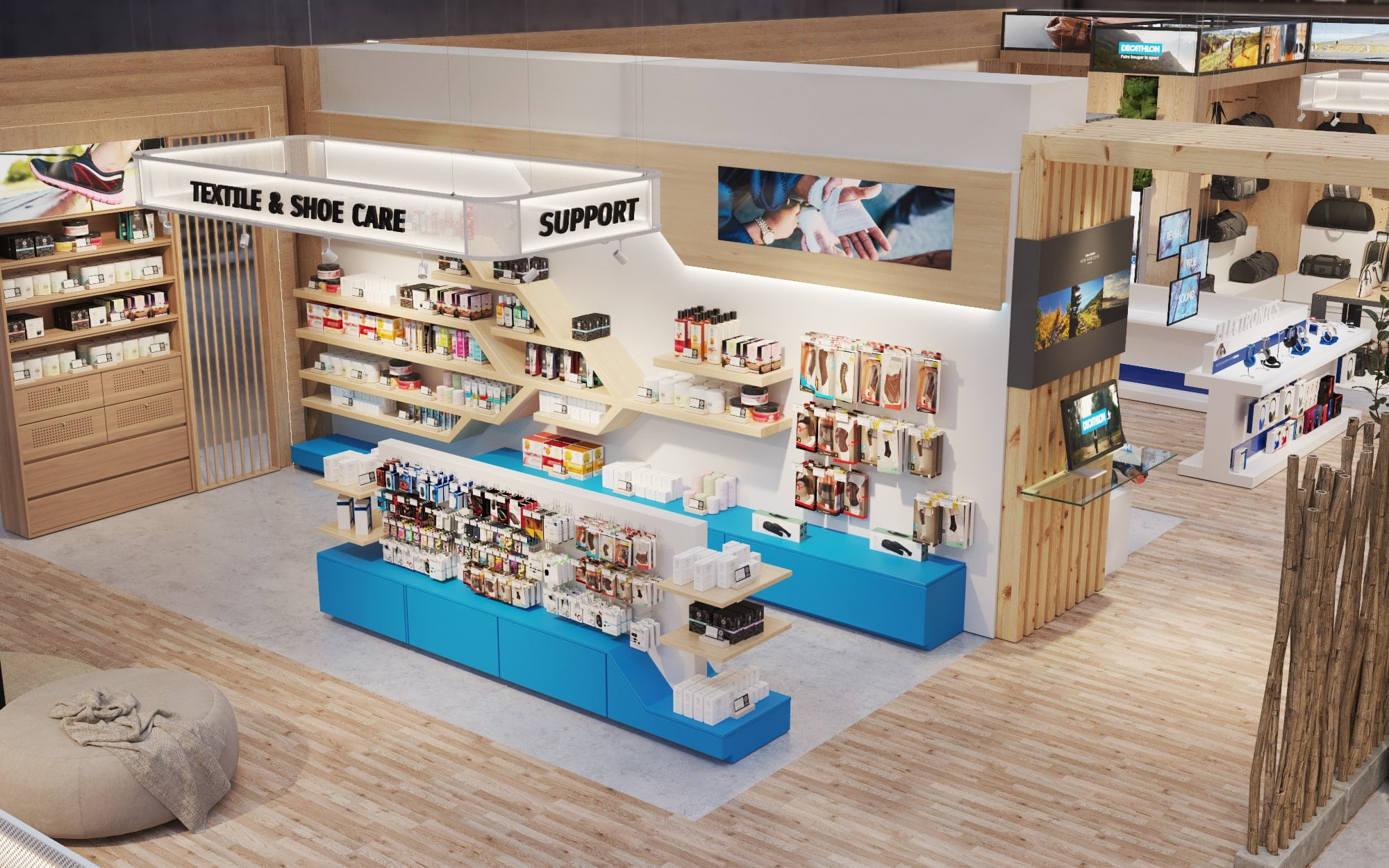 Stand Decathlon en 3D