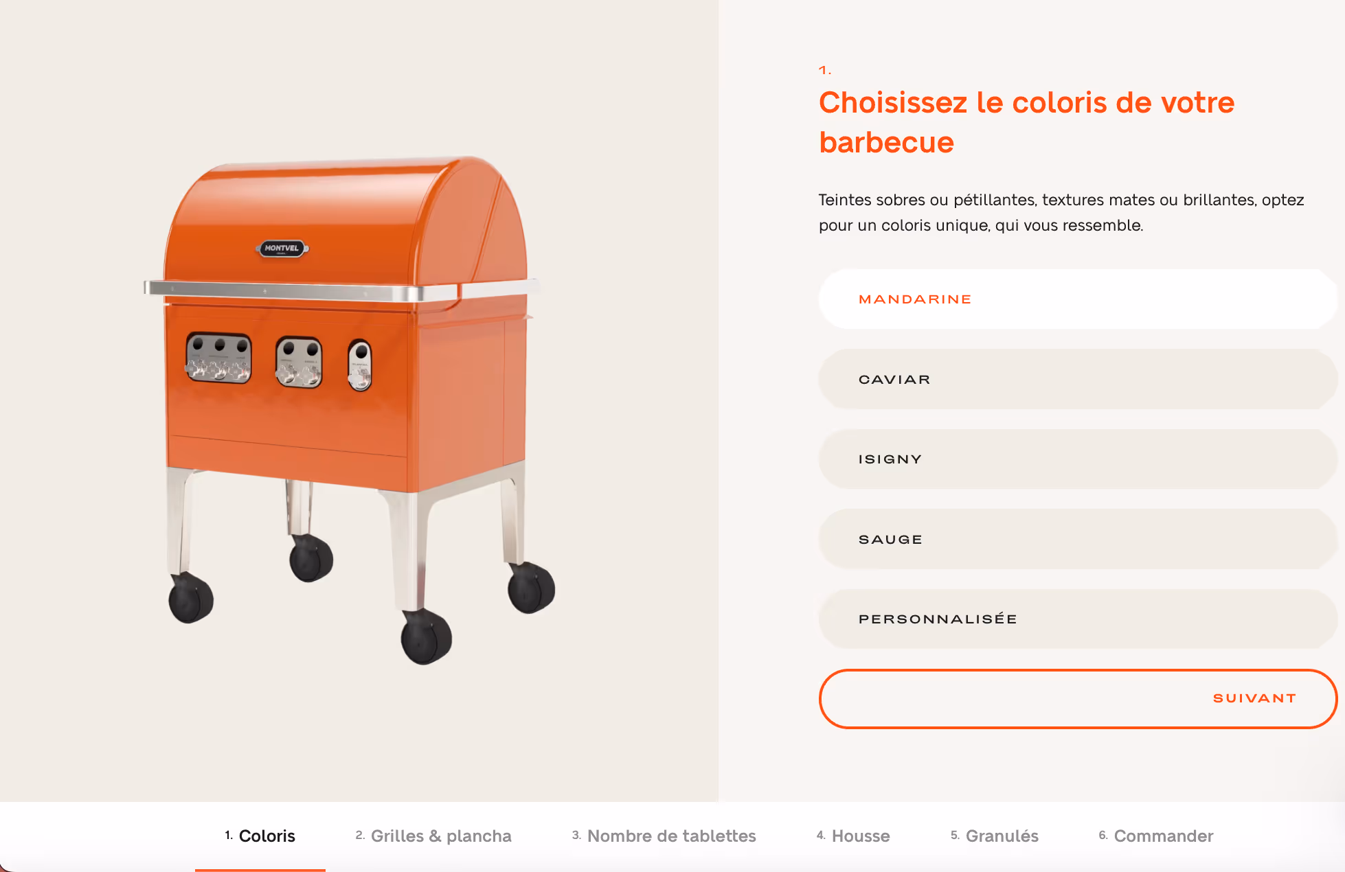 Barbecue montvel configurateur personnalisable