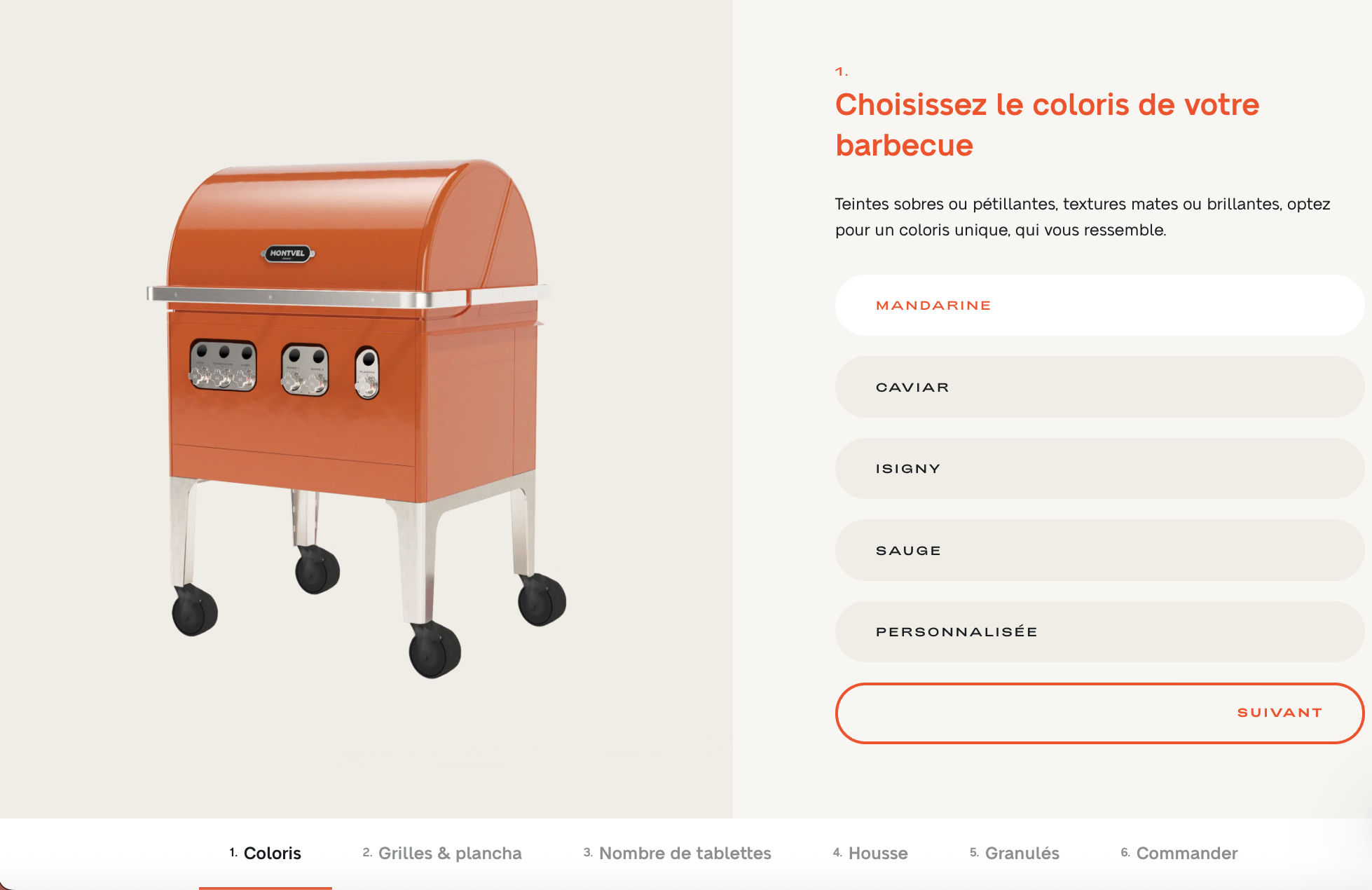 Barbecue montvel configurateur personnalisable
