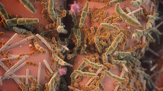Animation microbiote 3D