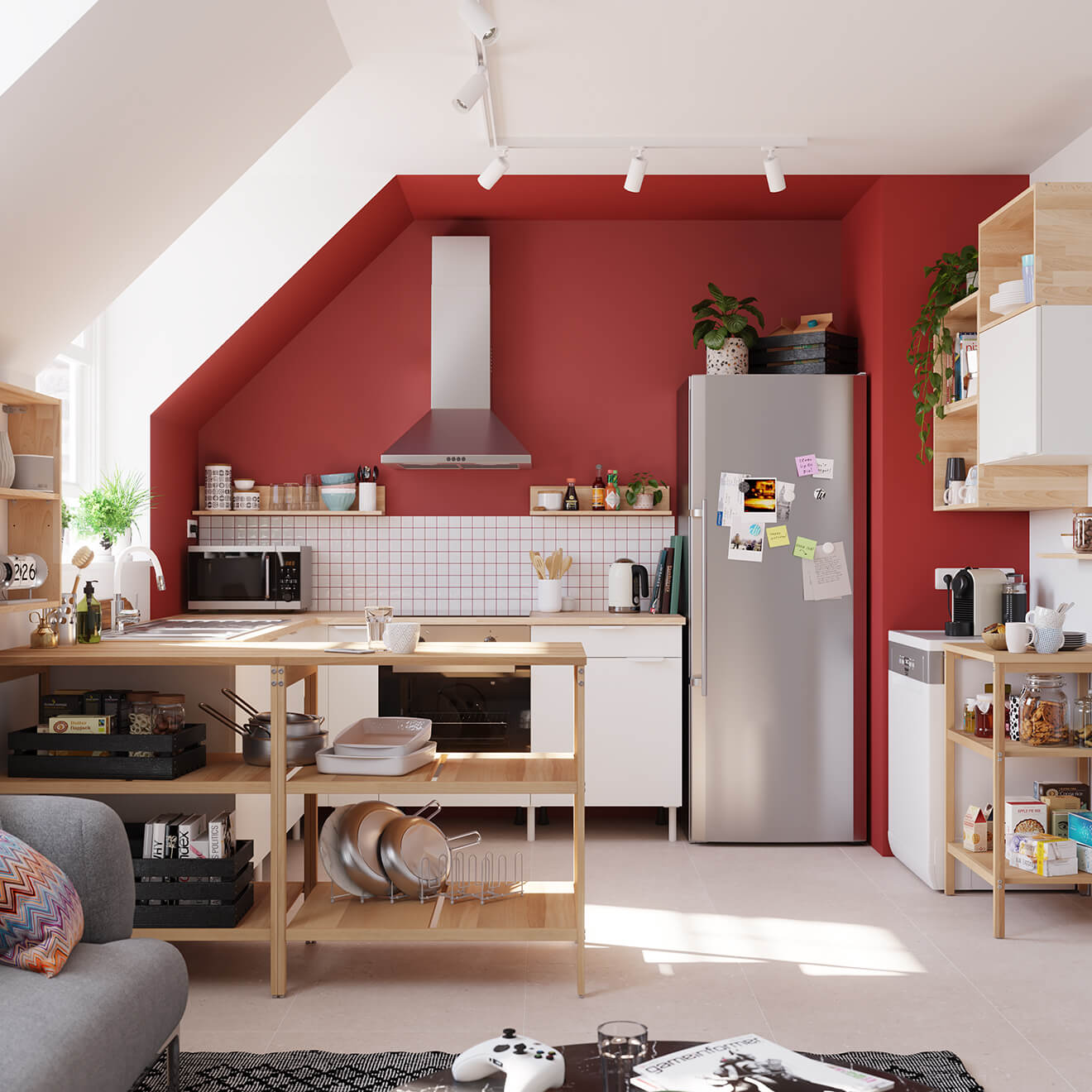 cuisine moderne en ambiance 3D pour Adeo