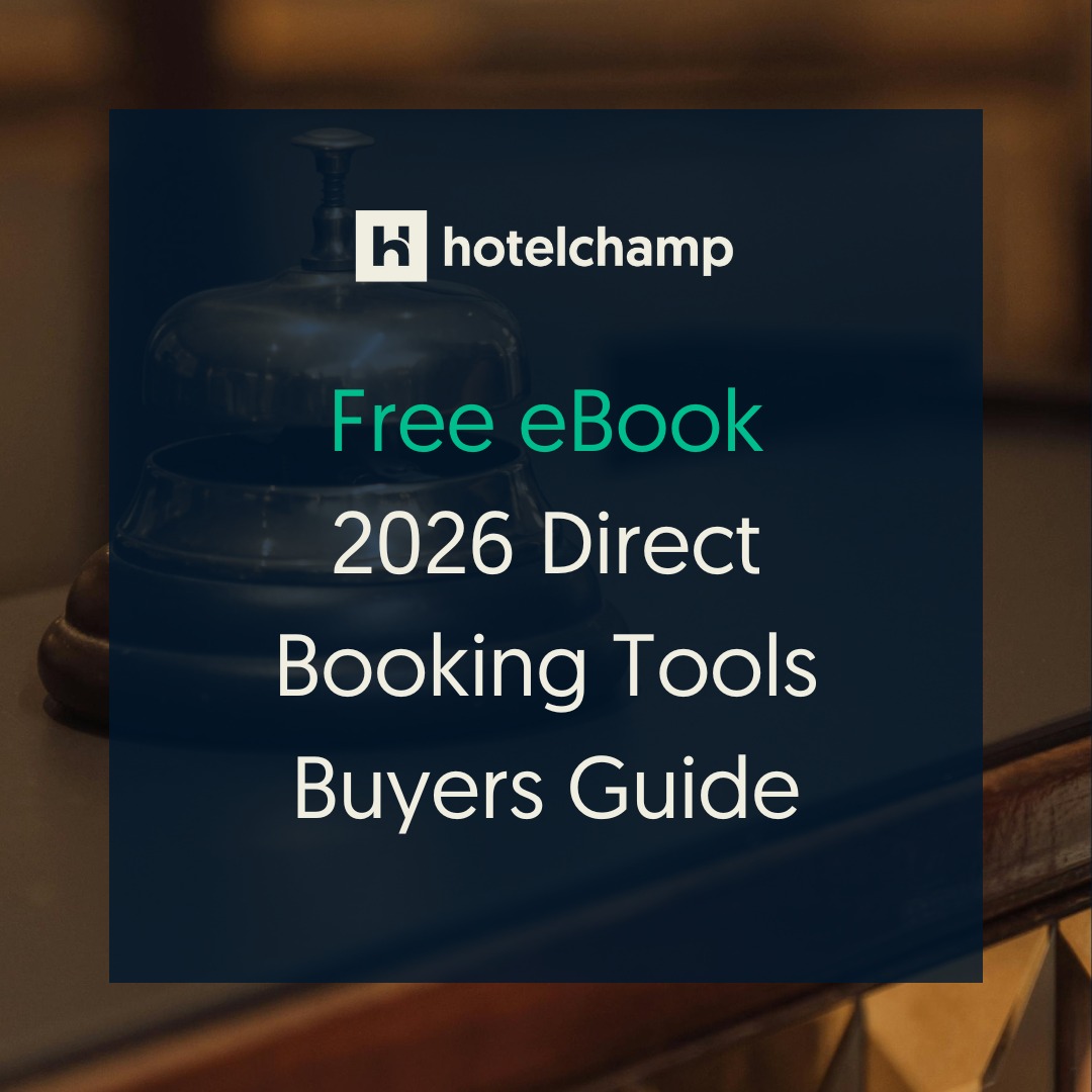 Free eBook: Direct Booking Tools Guide | HotelTechReport x Hotelchamp